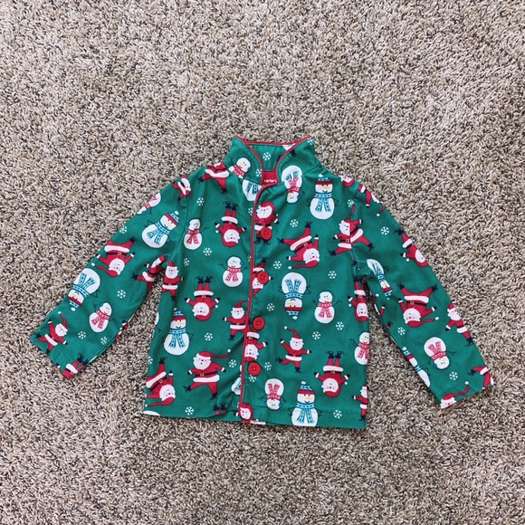 Carter’s Green Christmas Pajama Set - 3T - Picture 3 of 9